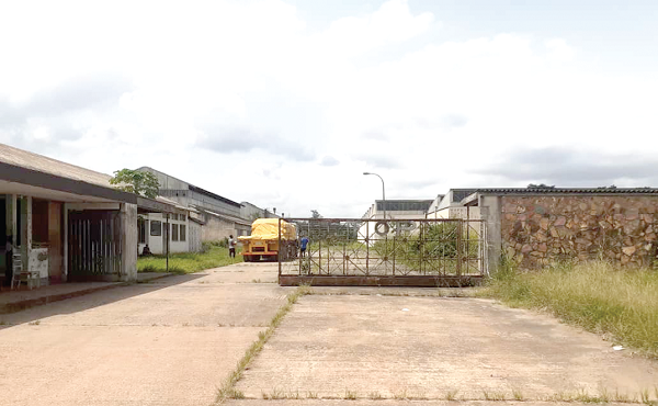 Entrance to the now defunct Bonsa Tyre factory. 
