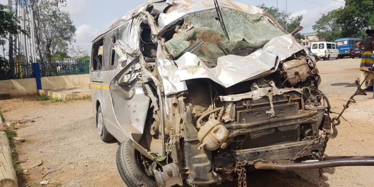 Courageous trotro driver knocks down suspected robbers 