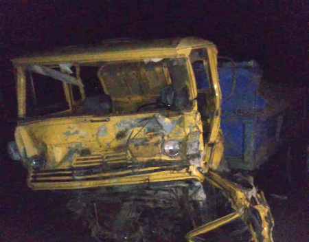 One of the vehicles involved in the Alipe accident
