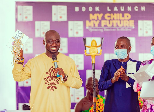 Dr S.K. Frimpong launching the book