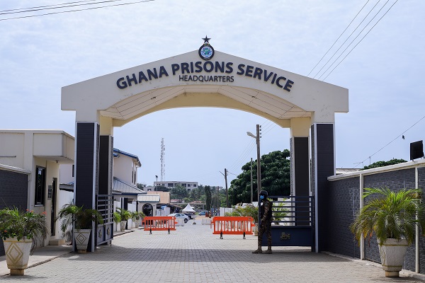 Frontage of the head office of Ghana Prisons Service in Accra