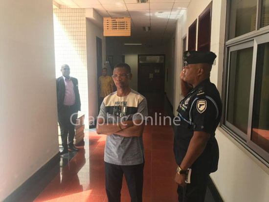  Assistant Commissioner of Police (ACP) Dr Benjamin Agordzo at an earlier appearance in court