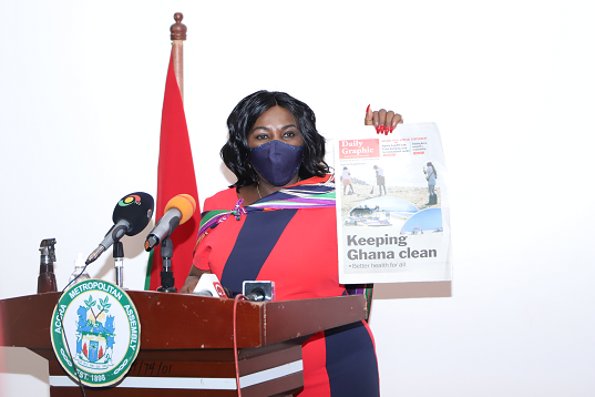 Minister of Sanitation and Water Resources, Ms Cecilia Abena Dapaah