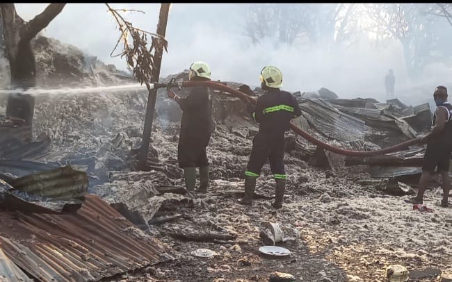 One dead, 40 makeshift structures burnt down as fire ravages Asafo BB slum