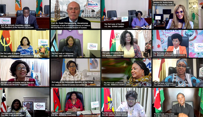 African First Ladies and officials of Merck Foundation