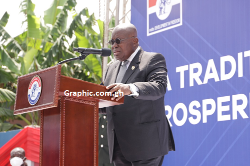 President Akufo-Addo addressing participants at the event