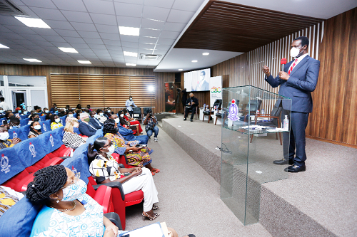 Dr Yaw Osei Adutwum, Minister of Education, addressing the conference. Picture: NII MARTEY M. BOTCHWAY