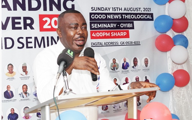 Mr. Stephen Asamoah Boateng while addressing the students