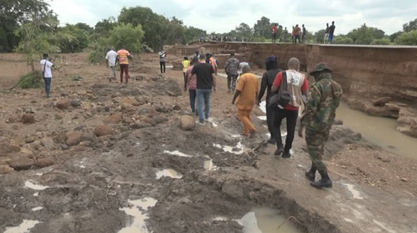Officials touring parts of the floods devastated