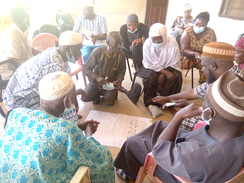 Some of the participants in a group discussion