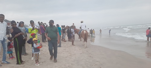 Children were not left out of the activities at the beach