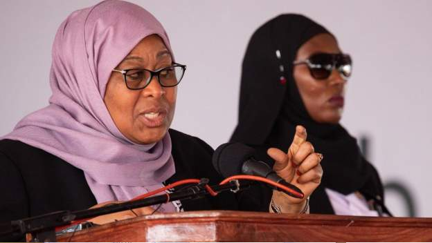 President Samia Suluhu was commenting about sportswomen