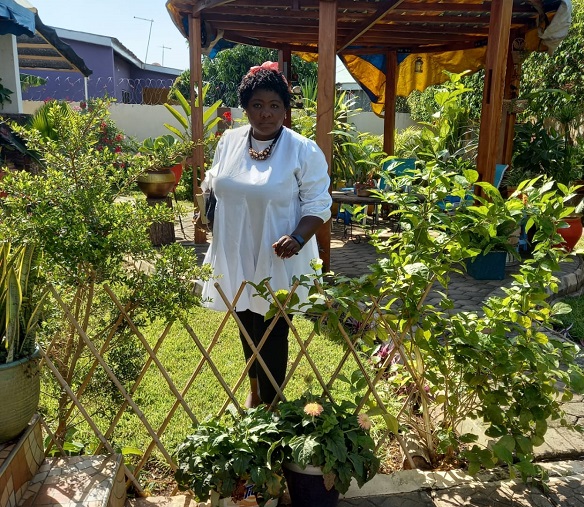 Mama Afua Kotoku loves flowers and gardens