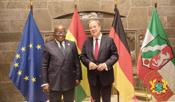 President Akufo-Addo and Mr Armin Laschet, Minister-President for North Rhine-Westphalia