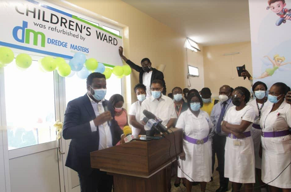 Dredge Masters Ltd hands over refurbished Children's Ward to Korle Bu Teaching Hospital
