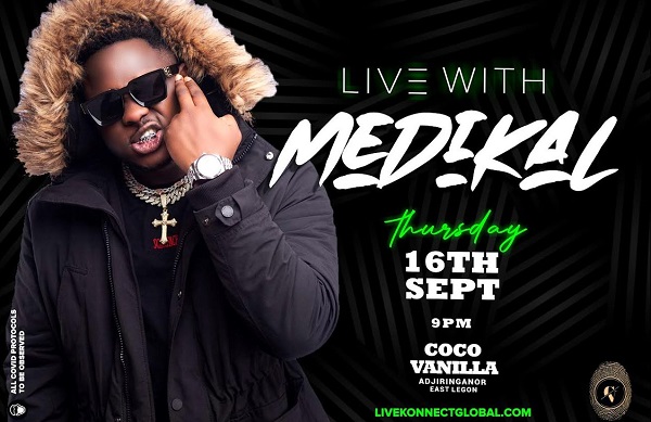 Medikal set to thrill music fans at Live Konnect