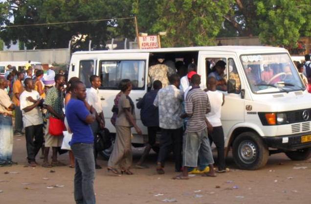 Operators of private commercial vehicles on strike 