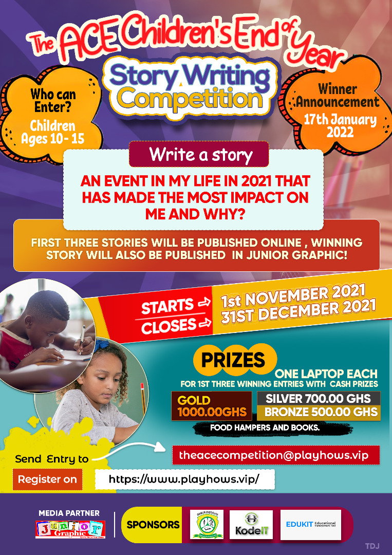 ACE Children's End of Year Story Writing Competition 2021 opens for entries