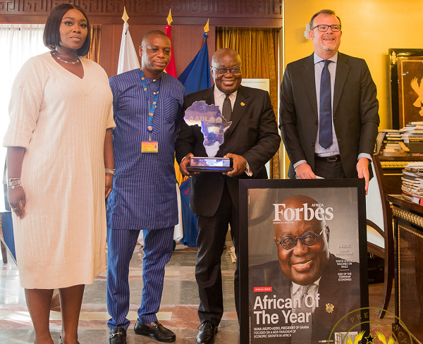 President presented with Forbes award