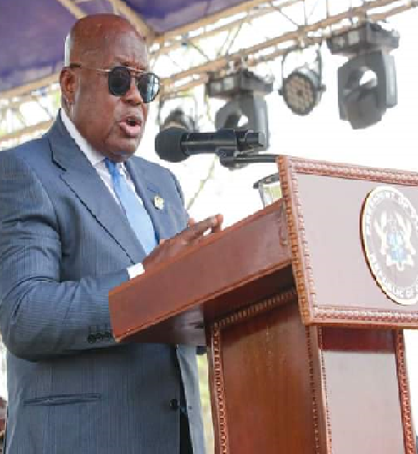 President Akufo-Addo speaking at the event