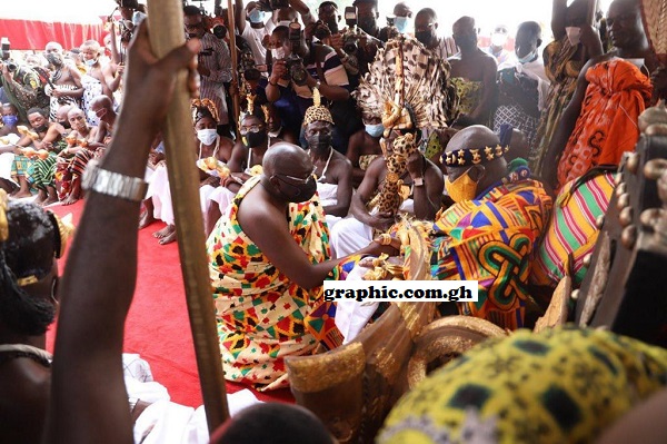 VP Bawumia, wife join Asantehene to mark Akwasidae