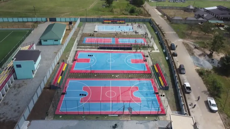Kyebi: Gabby, siblings construct sports complex in memory of their late mother