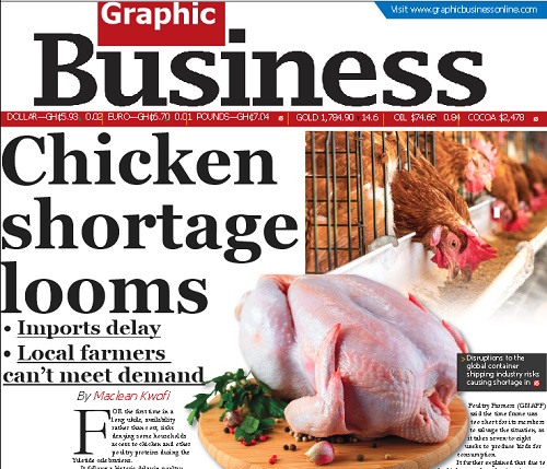 Chicken shortage looms - Imports delay, Local farmers can’t meet demand