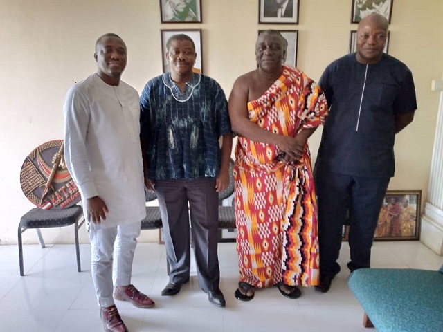 From Left to Right, Abraham Ofori Portuphy, Paul Mensah, Nana Kobina Nketiah V and Dodzi Anador