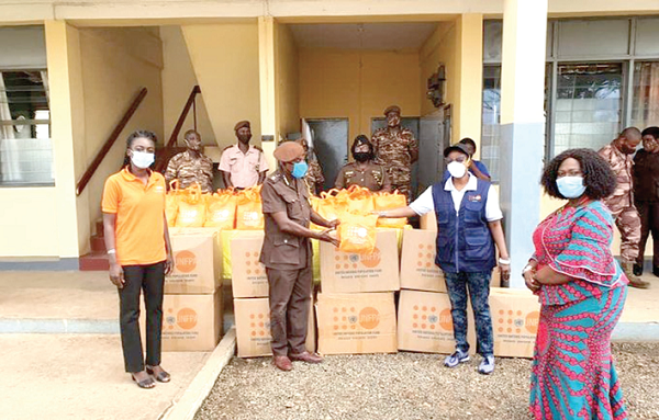 FLASHBACK: UNFPA, an international organisation, in June 2020 donated COVID-19 relief items to the Senior Correctional Center in Accra