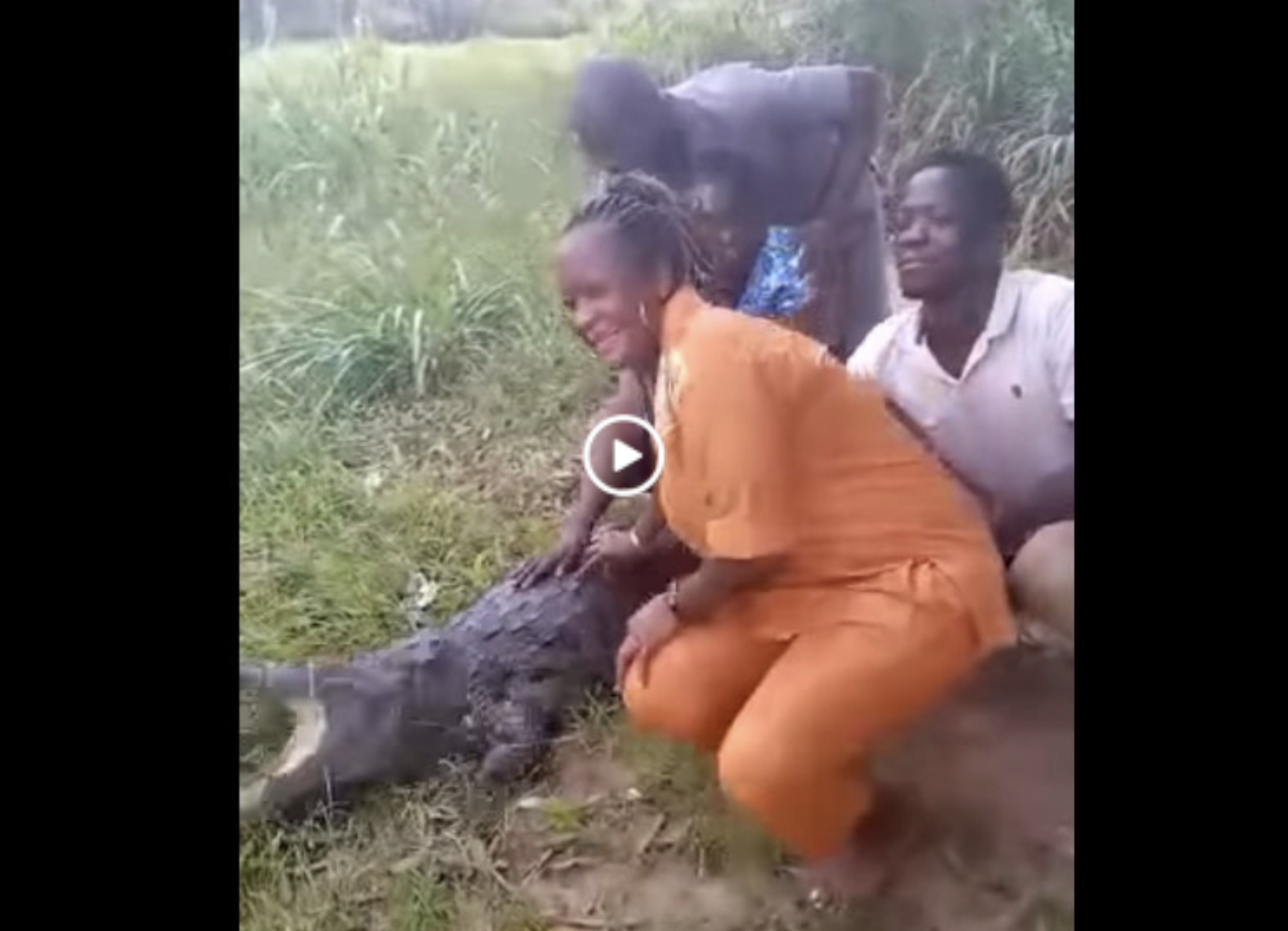Woman in Ave Dakpa crocodile attack video sustained minor injury
