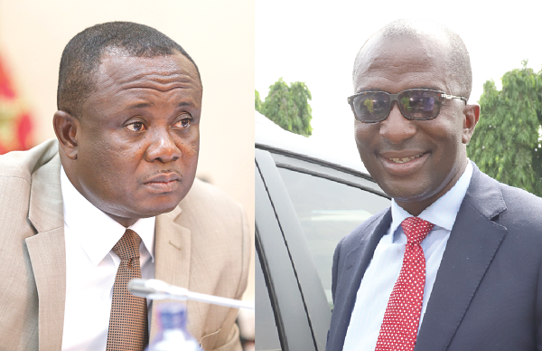 Mr Joseph Osei-Owusu — The First Deputy Speaker of the Eighth Parliament and  Mr Andrew Asiamah Amoako — The Second Deputy Speaker of the Eighth Parliament