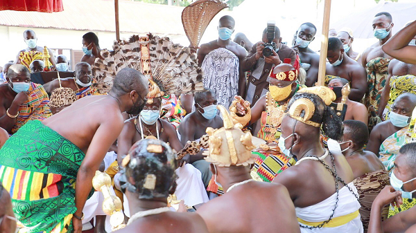 Asantehene receives ‘Law of Immovable Property in Ghana’ book