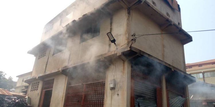 Fire guts warehouse at Suame Magazine in Kumasi