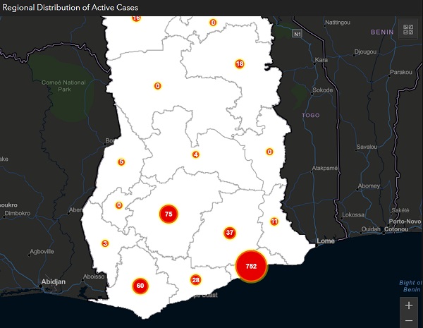 COVID-19: Accra has over 50% of Ghana's 1,420 active cases