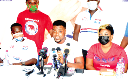 Nana Yaw Baah addressing the press conference