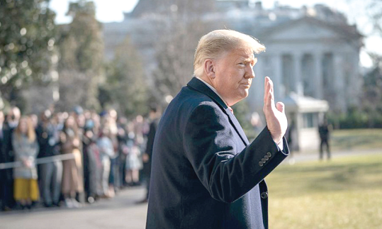 President Trump leaves office