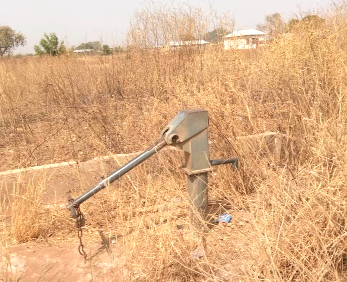 A broken down borehole at the Samni Primary and JHS in the North East Region