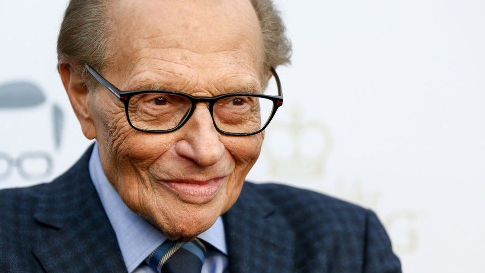Larry King achieved worldwide fame with his popular CNN talk show