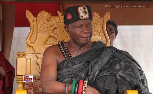 The Paramount Chief of the Ekumfi Traditional Area, Odeefo Akyin VIII