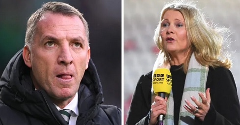 Brendan Rodgers in "hot water" for calling BBC reporter "good girl" in an interview