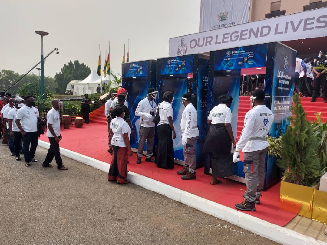 LCB Worldwide Ghana moves to curb COVID-19 at Rawlings funeral