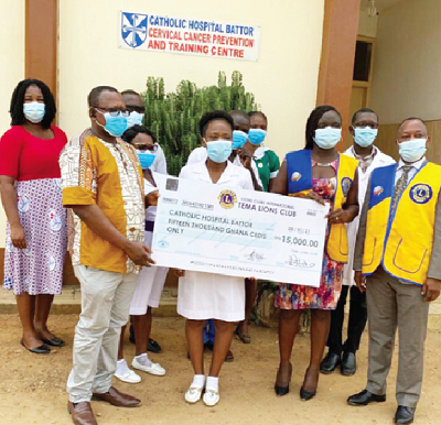 Tema Lions Club supports training for cervical cancer prevention