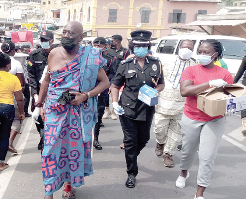 Ensuring wearing of face masks: Central Regional police embark on sensitisation