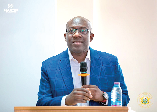 Mr Kojo Oppong Nkrumah — Minister of Information
