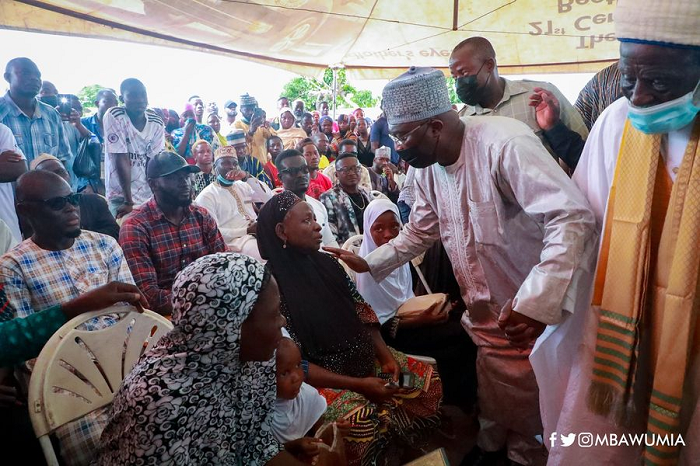 Vice-President Dr Mahamudu Bawumia commiserates with bereaved families