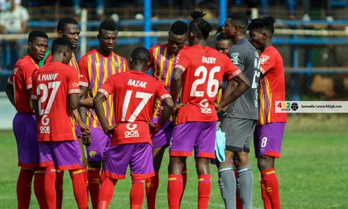 Hearts share spoils with Dwarfs