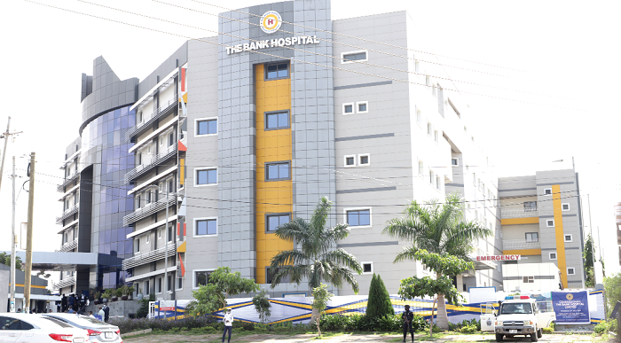 Front view of the Bank of Ghana hospital 