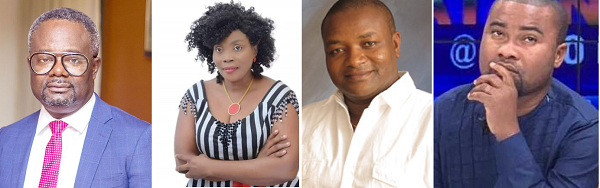 Mr Percival Kofi Akpaloo, founder of LPG,  Ms Janet Nabla, PNC General Secretary, Mr Hassan Ayariga — APC founder, Razak Kojo Opoku 