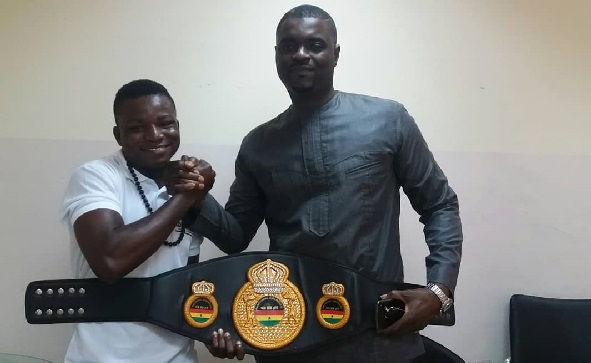 Wasiru Mohammed (left) has gone into hiding from his manager John Manfo
