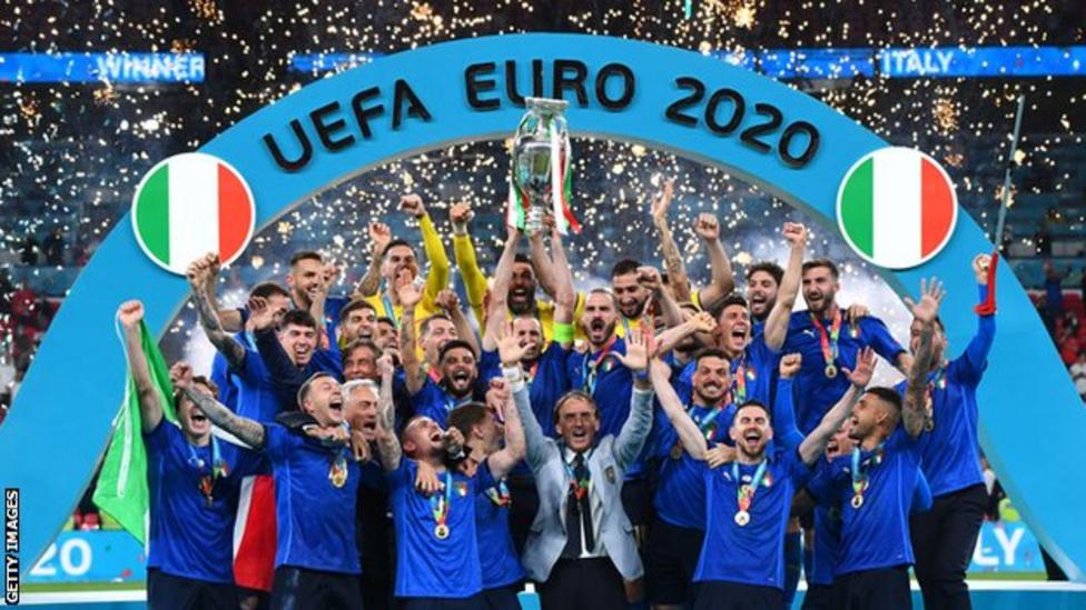 Italy have won their sixth major tournament title (four World Cup, two Euros); among European nations, only Germany (seven) have won more